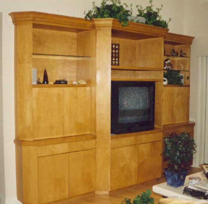 Maple TV/audio, display, storage cabinet - Sailfish Point